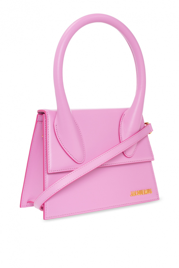 Jacquemus Pink Le Bambino Long Osier Wicker Bag ○ Labellov